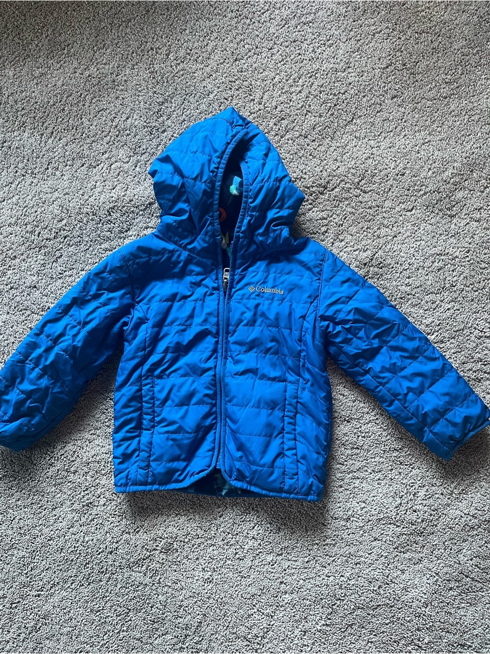 Columbia Kids Blue Hooded Puffer Jacket